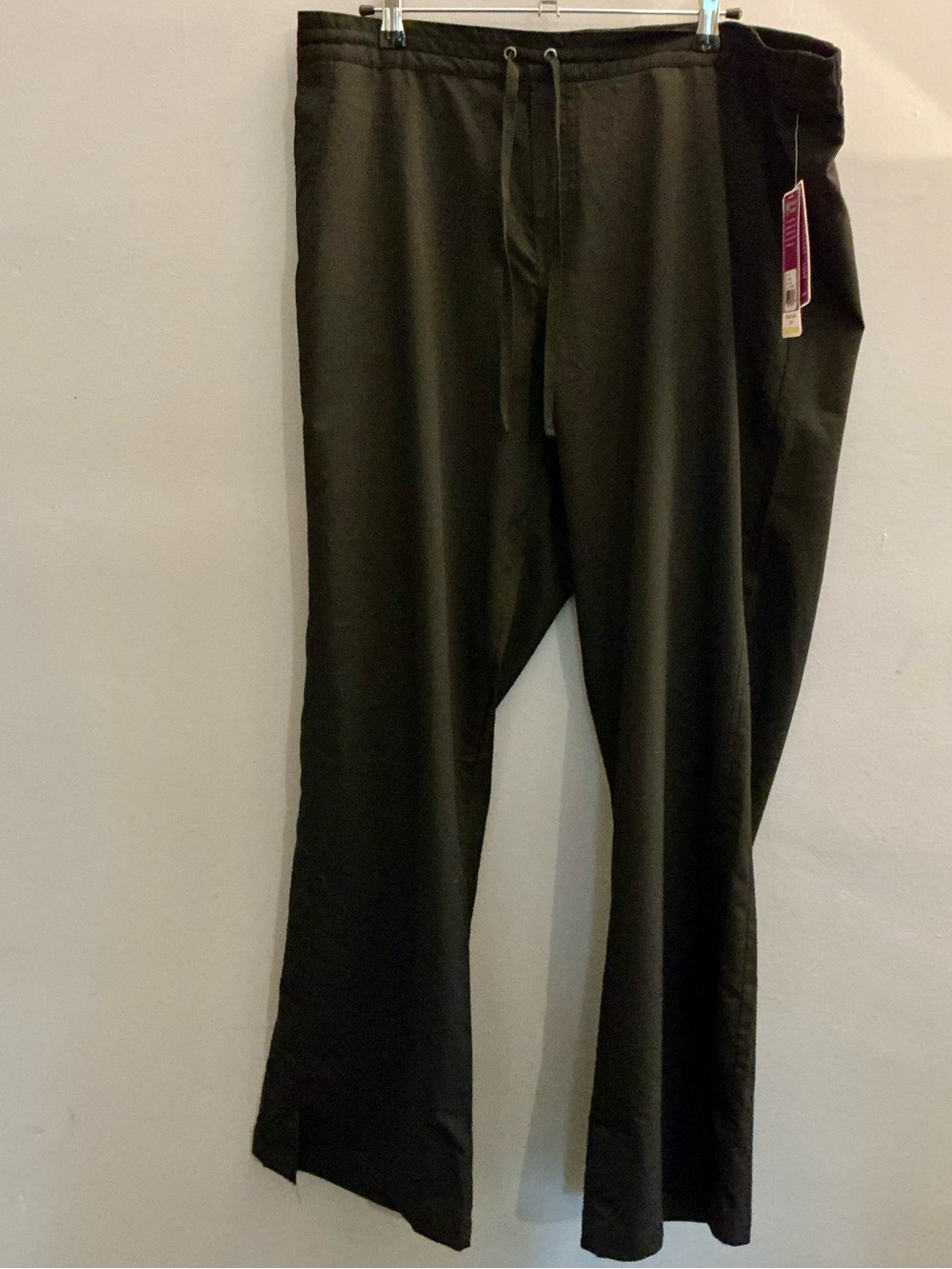 Healing Hands Taylor Black Scrub Work Pants XL Bootcut Stretch